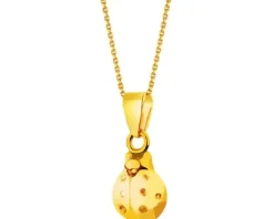 Złota zawieszka - biedronka