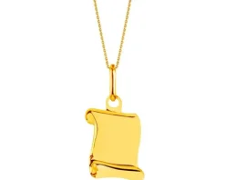 Złota zawieszka - blaszka