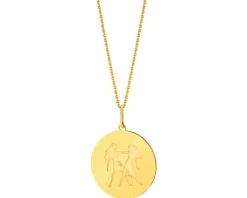 Złota zawieszka - Bliźnięta