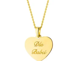 Złota zawieszka – Dla Babci, serce