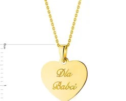 Złota zawieszka – Dla Babci, serce