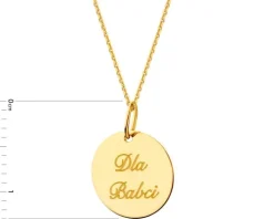 Złota zawieszka – Dla Babci, koło