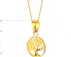 Złota zawieszka - drzewko