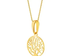 Złota zawieszka - drzewko