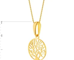 Złota zawieszka - drzewko