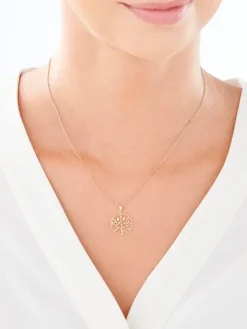 Złota zawieszka - drzewko