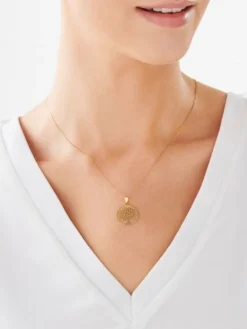 Złota zawieszka - drzewko