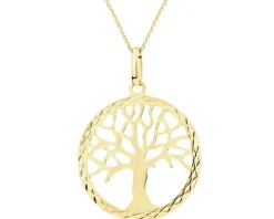 Złota zawieszka - drzewko