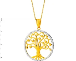 Złota zawieszka - drzewko