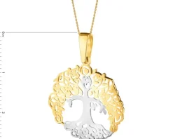 Złota zawieszka - drzewko