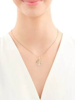 Złota zawieszka - drzewko