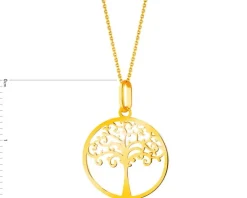 Złota zawieszka - drzewko