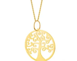 Złota zawieszka  - drzewko