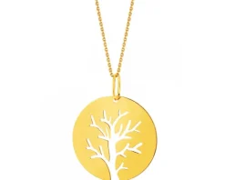 Złota zawieszka - drzewo