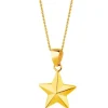 Złota zawieszka - gwiazda