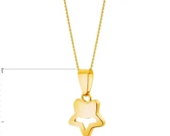 Złota zawieszka - gwiazda