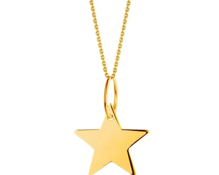 Złota zawieszka - gwiazda