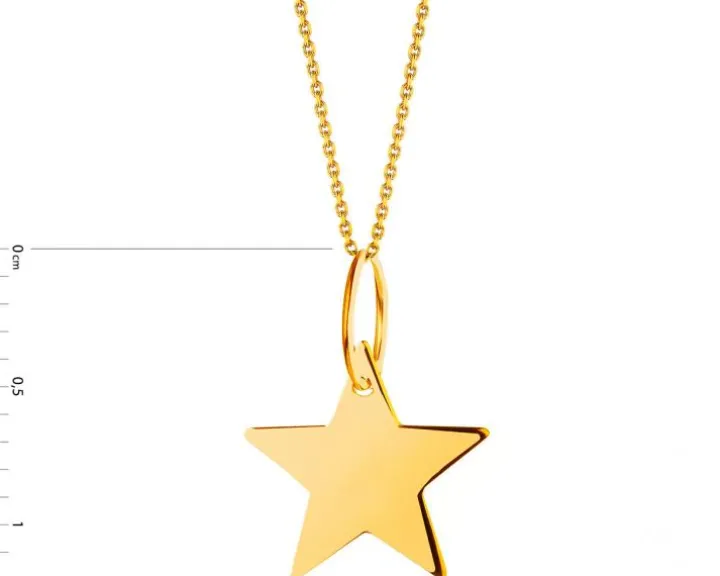 Złota zawieszka - gwiazda