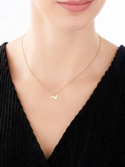 Złota zawieszka - jamnik