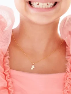 Złota zawieszka - jednorożec