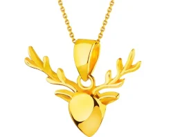 Złota zawieszka - jeleń