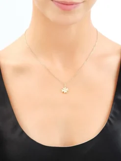 Złota zawieszka - koniczyna