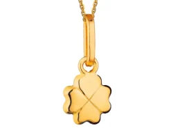 Złota zawieszka - koniczyna