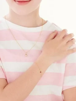 Złota zawieszka - koniczyna