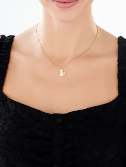 Złota zawieszka - kot