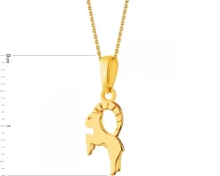 Złota zawieszka - Koziorożec