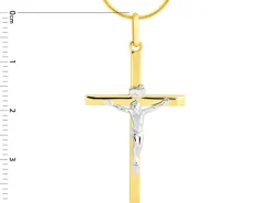 Złota zawieszka - krzyż