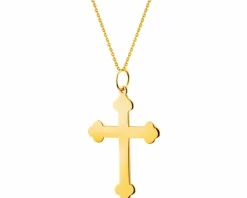 Złota zawieszka - krzyż