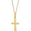 Złota zawieszka - krzyż