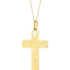 Złota zawieszka - krzyż