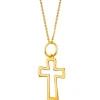 Złota zawieszka - krzyż