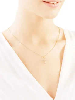 Złota zawieszka - krzyż