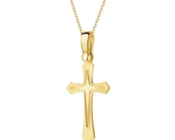 Złota zawieszka - krzyż