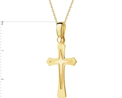 Złota zawieszka - krzyż