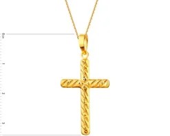 Złota zawieszka - krzyż
