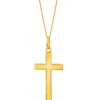 Złota zawieszka - krzyż