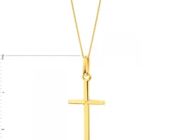 Złota zawieszka - Krzyż