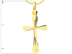 Złota zawieszka - krzyż