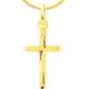 Złota zawieszka - krzyż