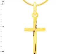 Złota zawieszka - krzyż
