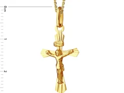 Złota zawieszka - krzyż