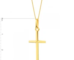 Złota zawieszka - krzyż