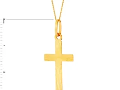 Złota zawieszka - krzyż