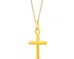 Złota zawieszka - krzyż