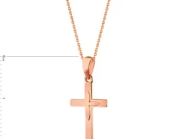 Złota zawieszka - krzyż