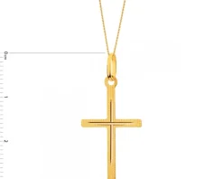 Złota zawieszka - Krzyż